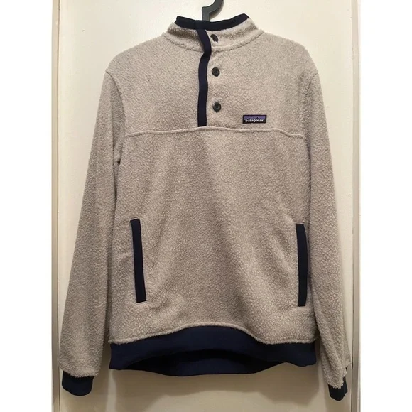 Patagonia Men's Shearling Button Fleece Pullover - Picture 2 of 7